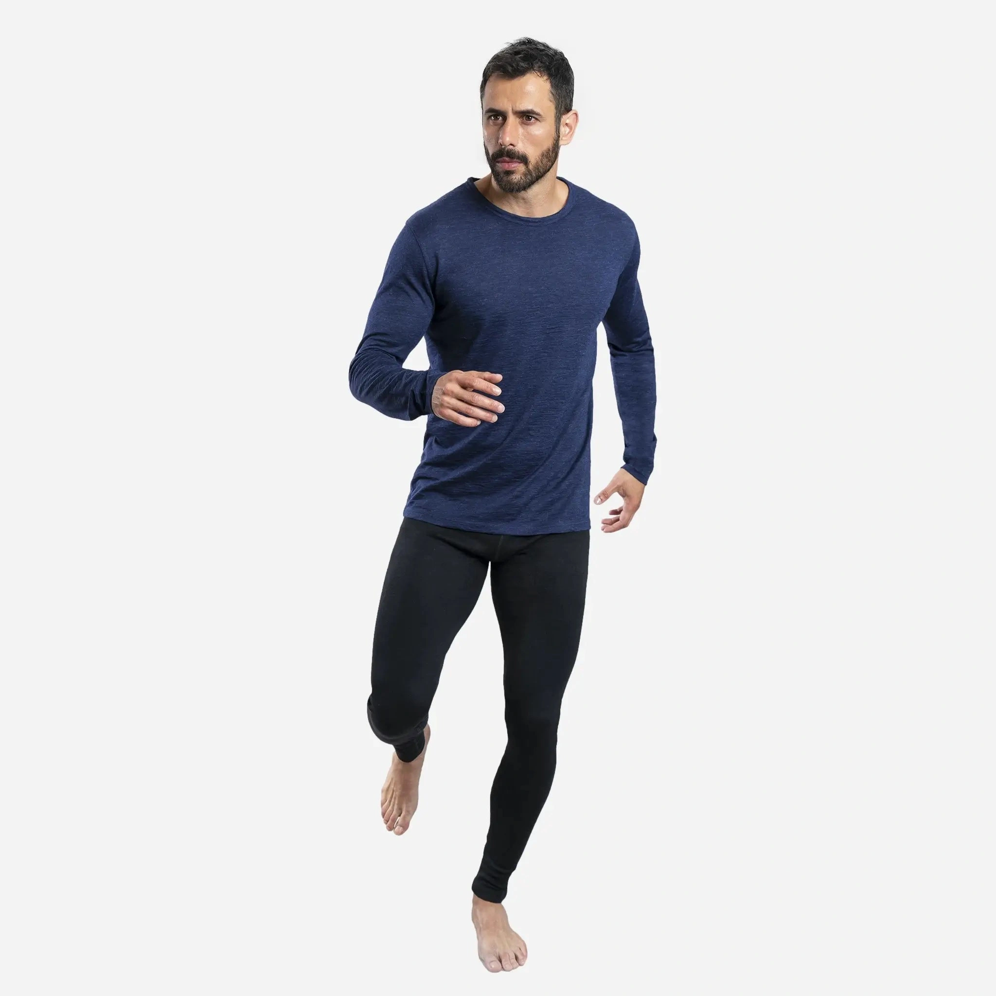 Cozy Alpaca Wool Leggings for Men: 420 Midweight Comfort All Day Long